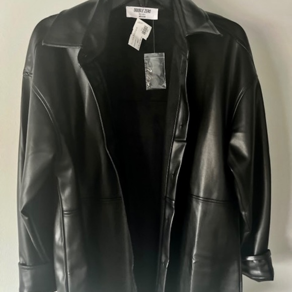 Double Zero Faux Leather Jacket - Picture 2 of 3